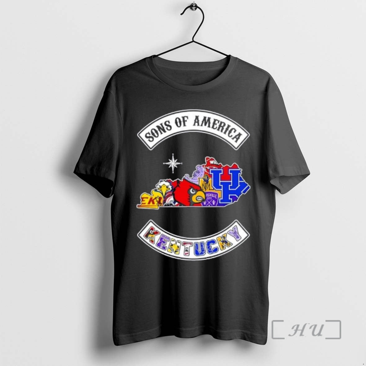Officials Son Of America Kentucky Map Sports Logos Combine T-Shirts, Hoodie, Sweatshirt | PodTeesHub.com