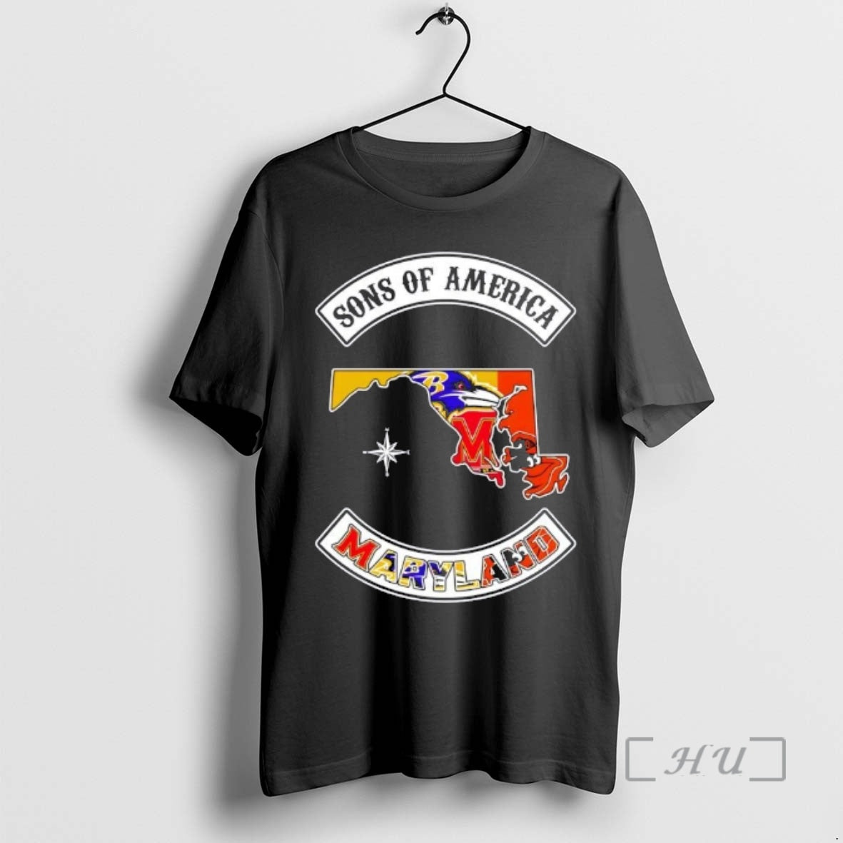 Officials Son Of America Maryland Map Sports Logos Combine T-Shirts, Hoodie, Sweatshirt | PodTeesHub.com