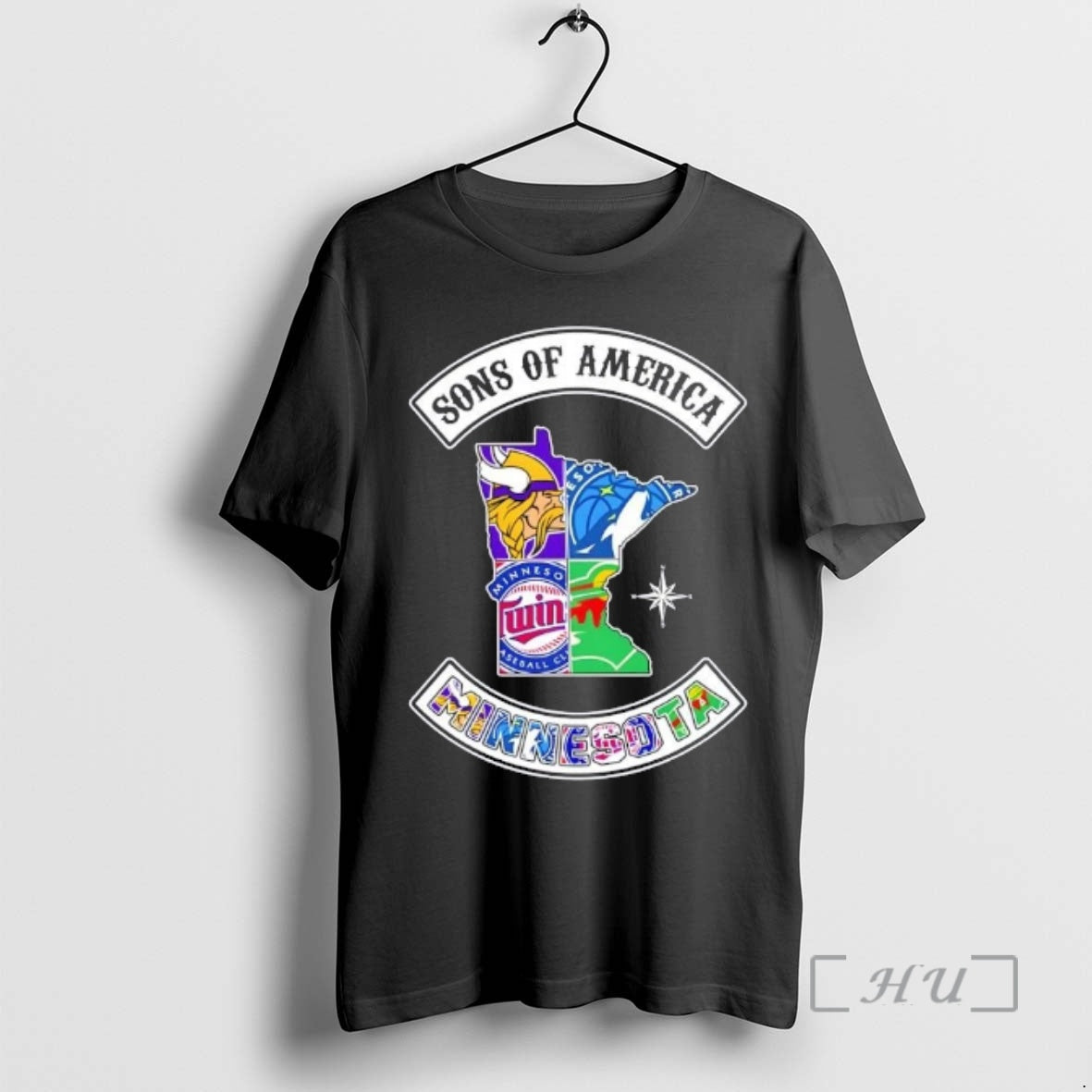 Officials Son Of America Minnesota Map Sports Logos Combine T-Shirts, Hoodie, Sweatshirt | PodTeesHub.com