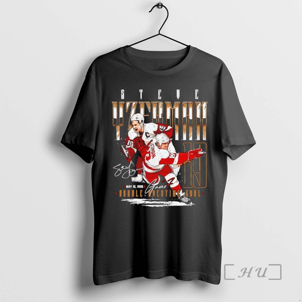 Officials Steve Yzerman 19 Detroit Red Wings Hockey Game 7 1996 Signature Premium T Shirts Hoodie, Sweatshirt