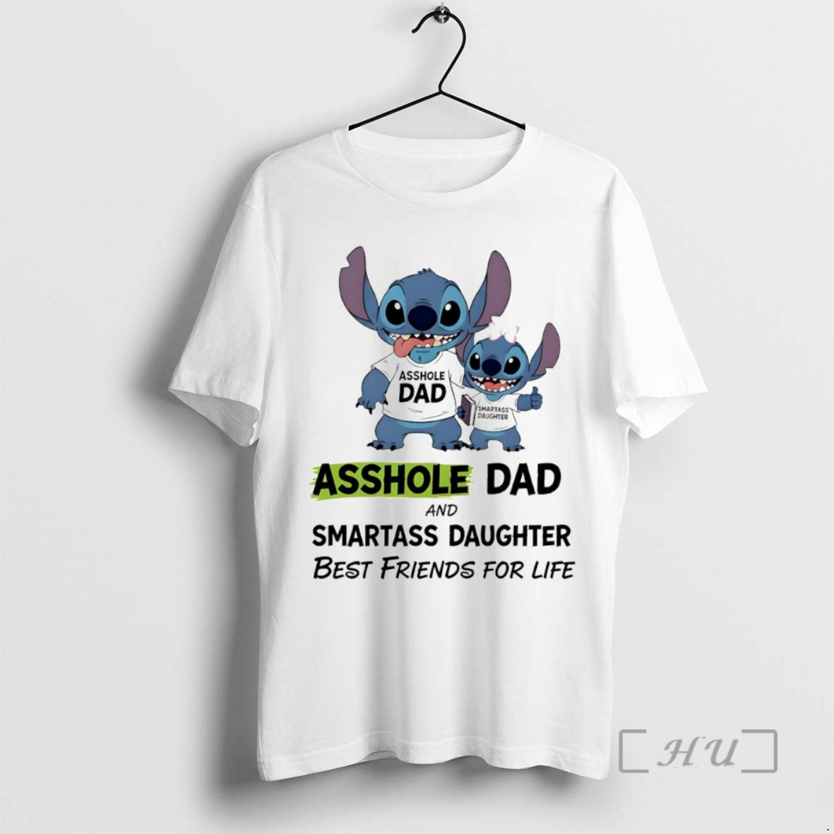 Officials Stitch Dad And Daughter Asshole Dad And Smartass Daughter Best Friends For Life Circle T-Shirts, Hoodie, Sweatshirt