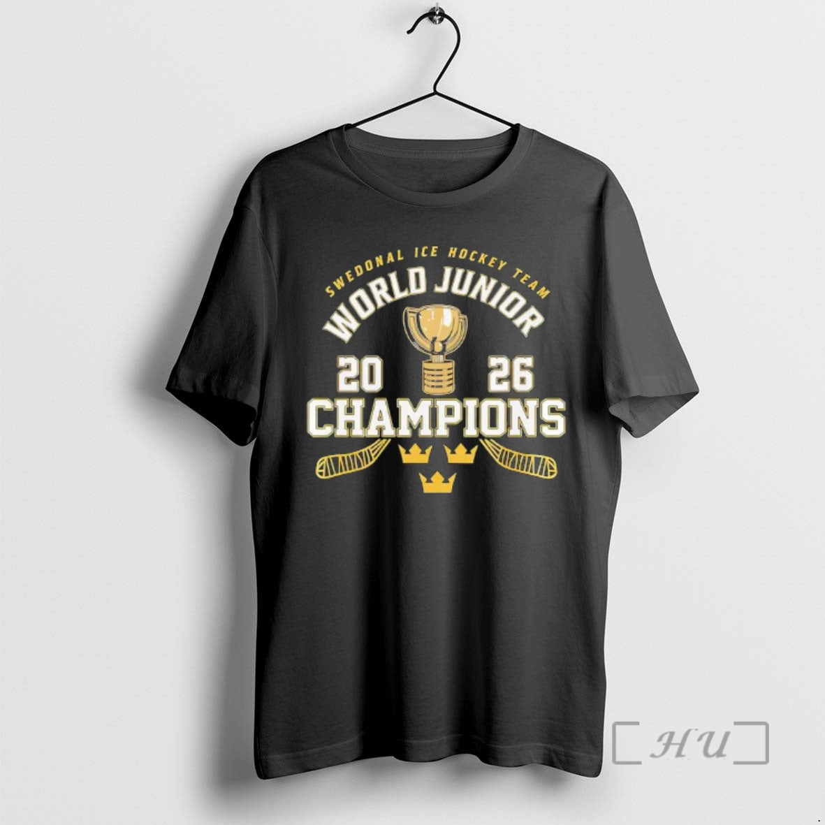 Officials Swedonal Ice Hockey Team World Junior 2026 Champions T-Shirts, Hoodie, Sweatshirt | PodTeesHub.com