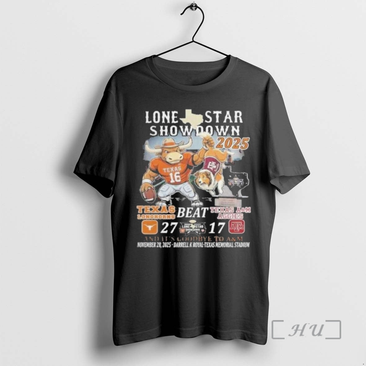 Officials Texas Longhorns Mascot Beat Aggies 2025 Lone Star Showdown T-Shirts, Hoodie, Sweatshirt | PodTeesHub.com