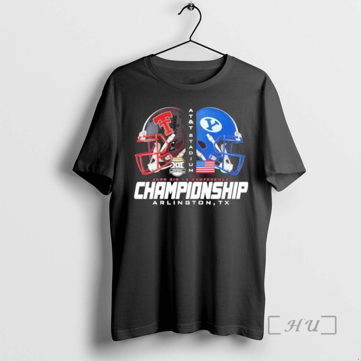 Officials Texas Tech Vs Byu 2025 Big 12 Championship Helmet T-Shirts, Hoodie, Sweatshirt | PodTeesHub.com