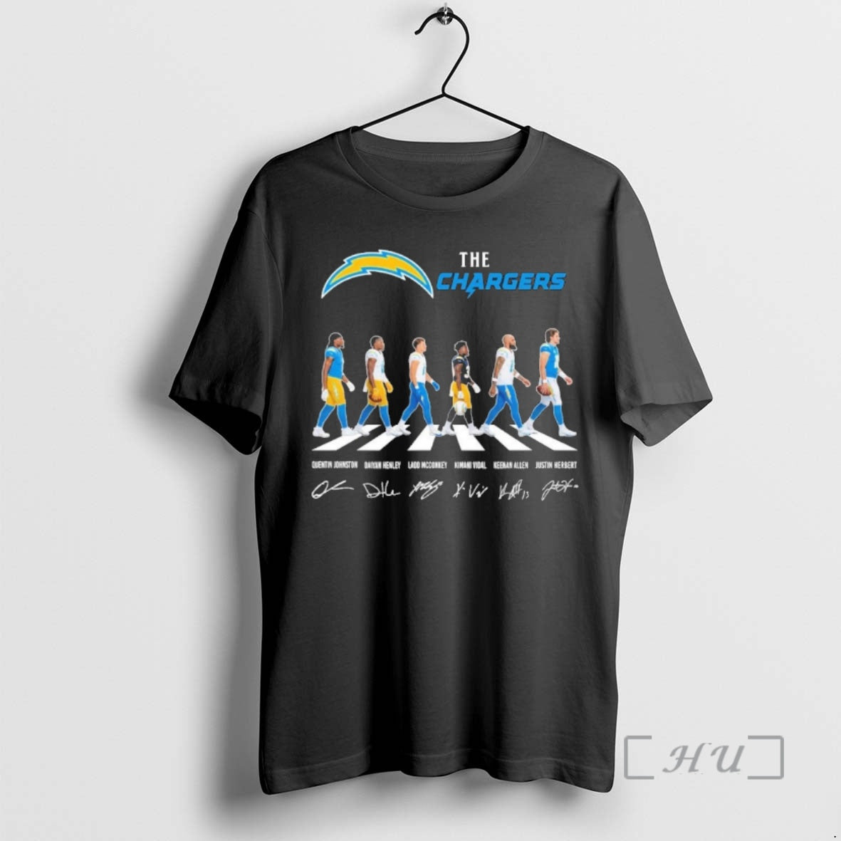 Officials The Los Angeles Chargers Abbey Road 2026 T-Shirts, Hoodie, Sweatshirt | PodTeesHub.com