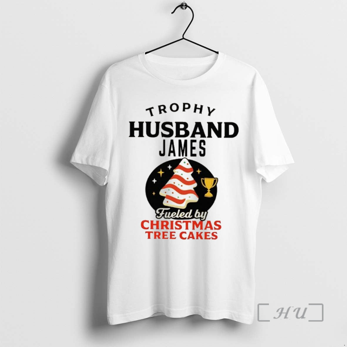 Officials Trophy Husband James Fueled By Christmas Tree Cakes T-Shirts, Hoodie, Sweatshirt | PodTeesHub.com