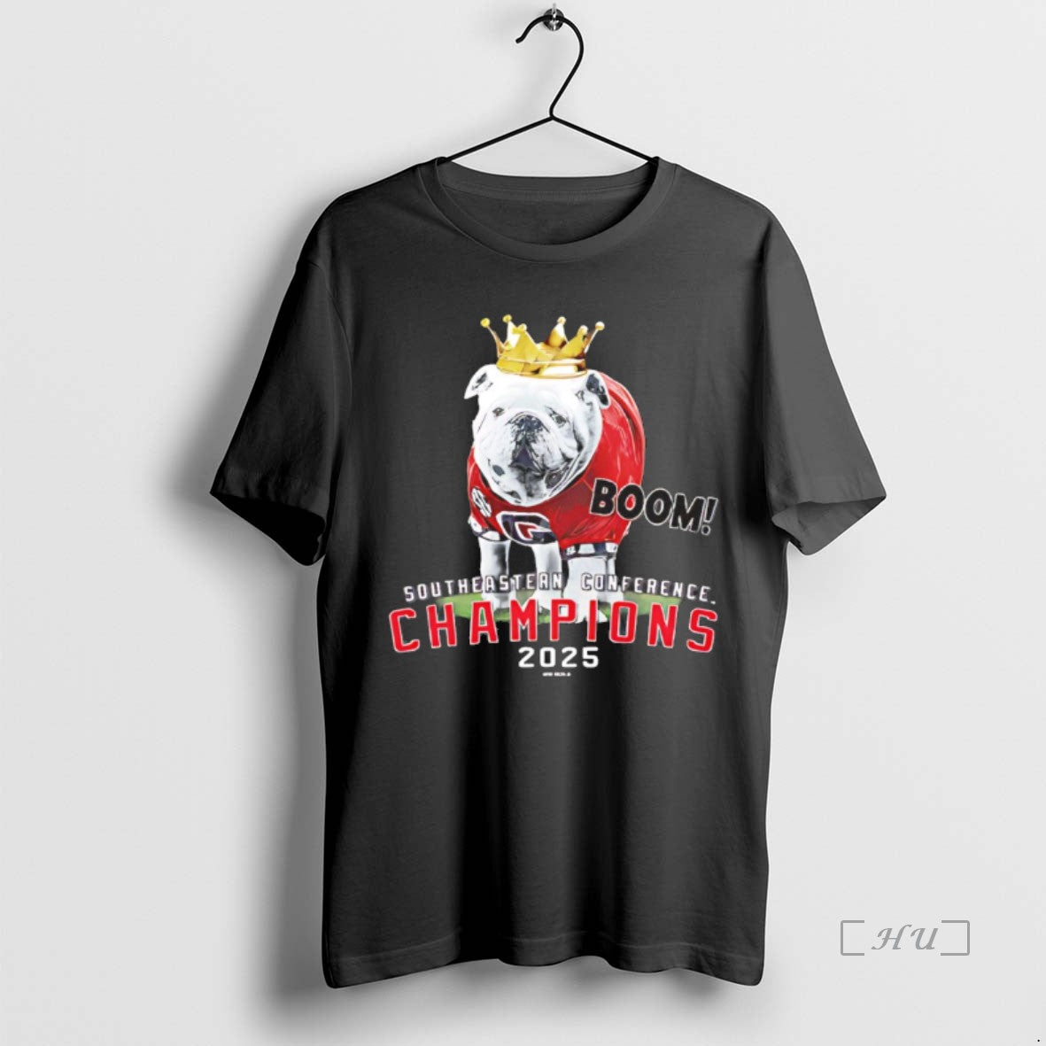 Officials Uga 2025 Sec Champions Mascot Crown T-Shirts, Hoodie, Sweatshirt | PodTeesHub.com