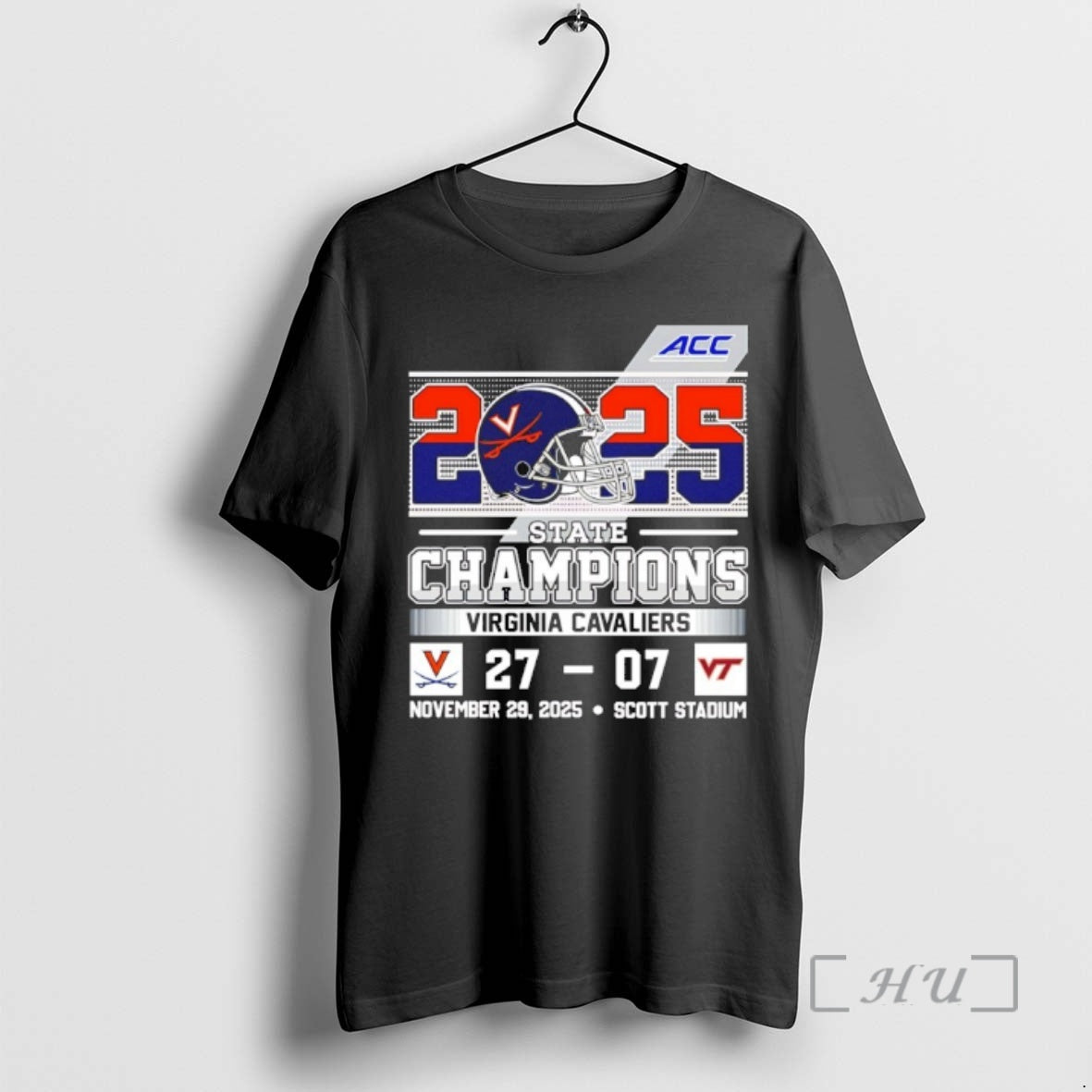 Officials Virginia Cavaliers 2025 Acc State Champions 27 07 Score Helmets Premium T Shirts Sweater Hoodie, Sweatshirt