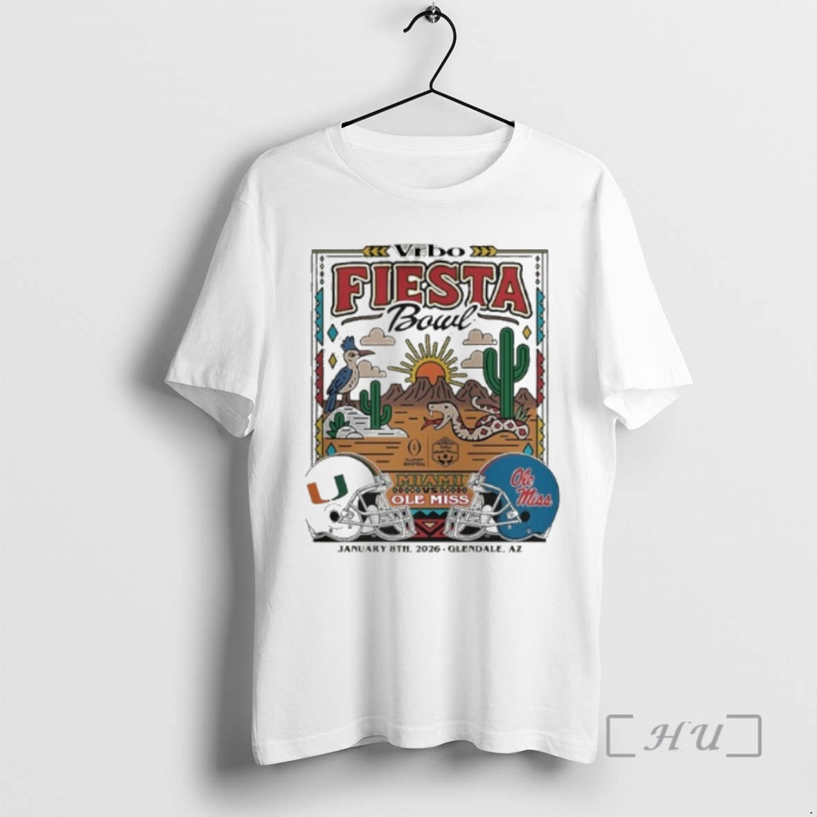 Officials Vrbo Fiesta Bowl Miami Ole Miss January 8th 2026 T-Shirts, Hoodie, Sweatshirt | PodTeesHub.com