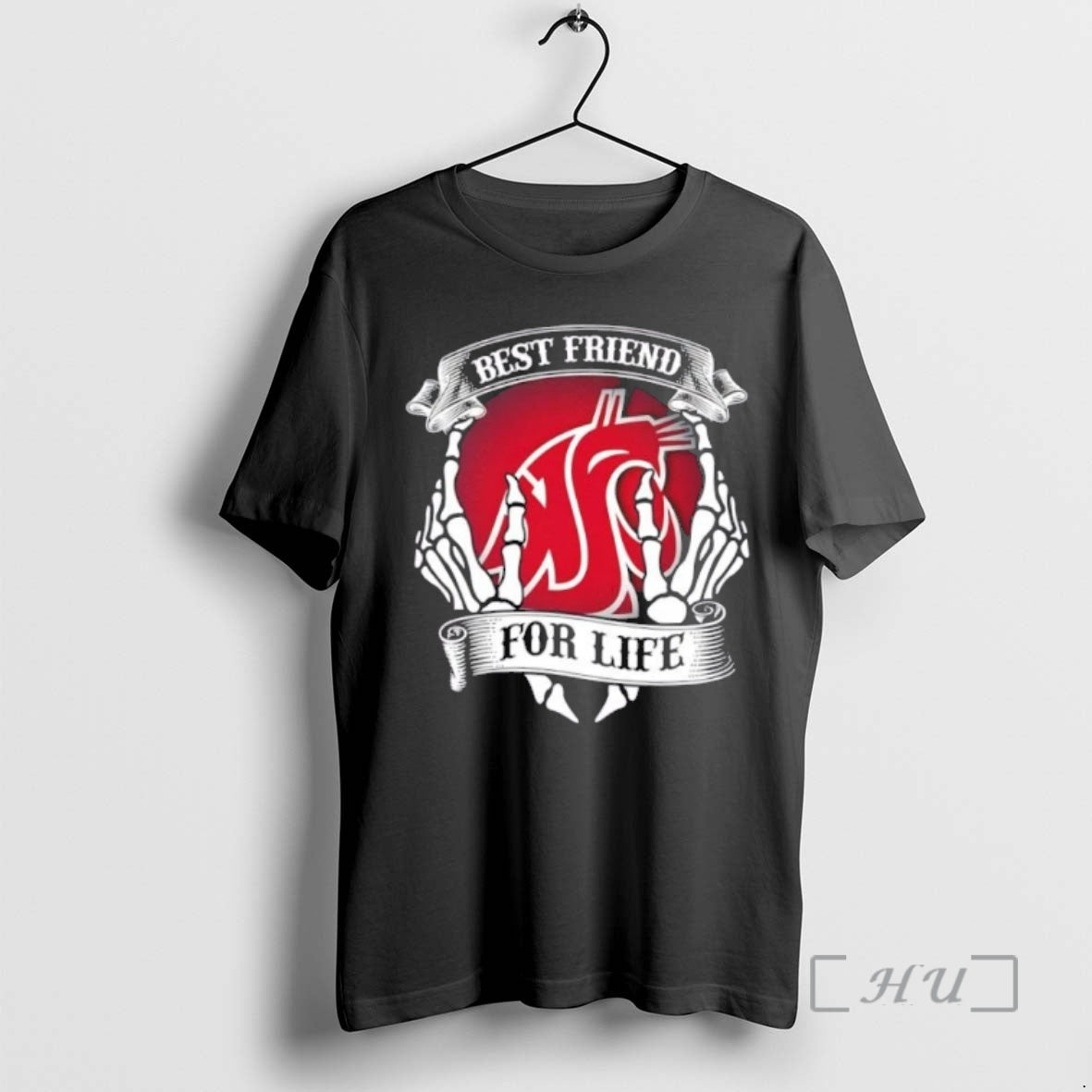 Officials Washington State Cougars Best Friend For Life Hands Bones T-Shirts, Hoodie, Sweatshirt | PodTeesHub.com