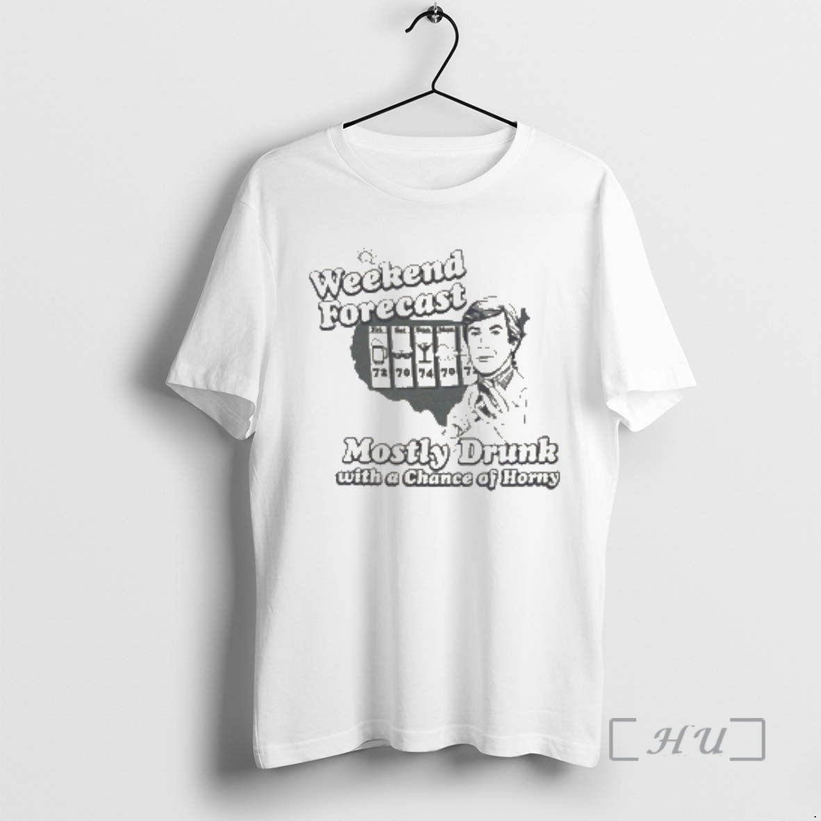 Officials Weekend Forecast Mostly Drunk Chance Horny T-Shirts, Hoodie, Sweatshirt | PodTeesHub.com