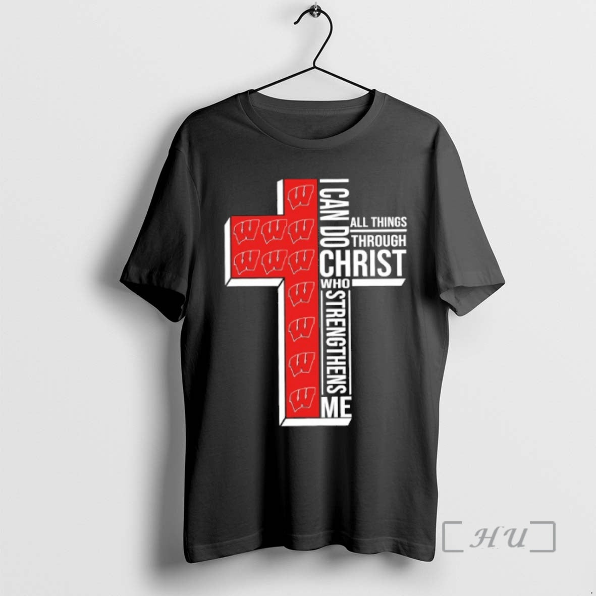 Officials Wisconsin Badgers Womens Basketball I Can All Things Do Through Christ Who Strengthens Me T-Shirts, Hoodie,...