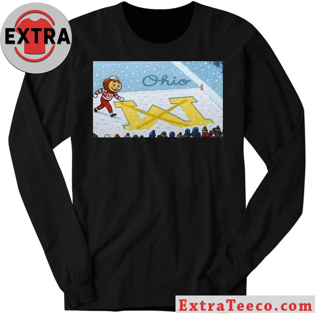 Ohio State Brutus Snow Erase The M New T-Shirt