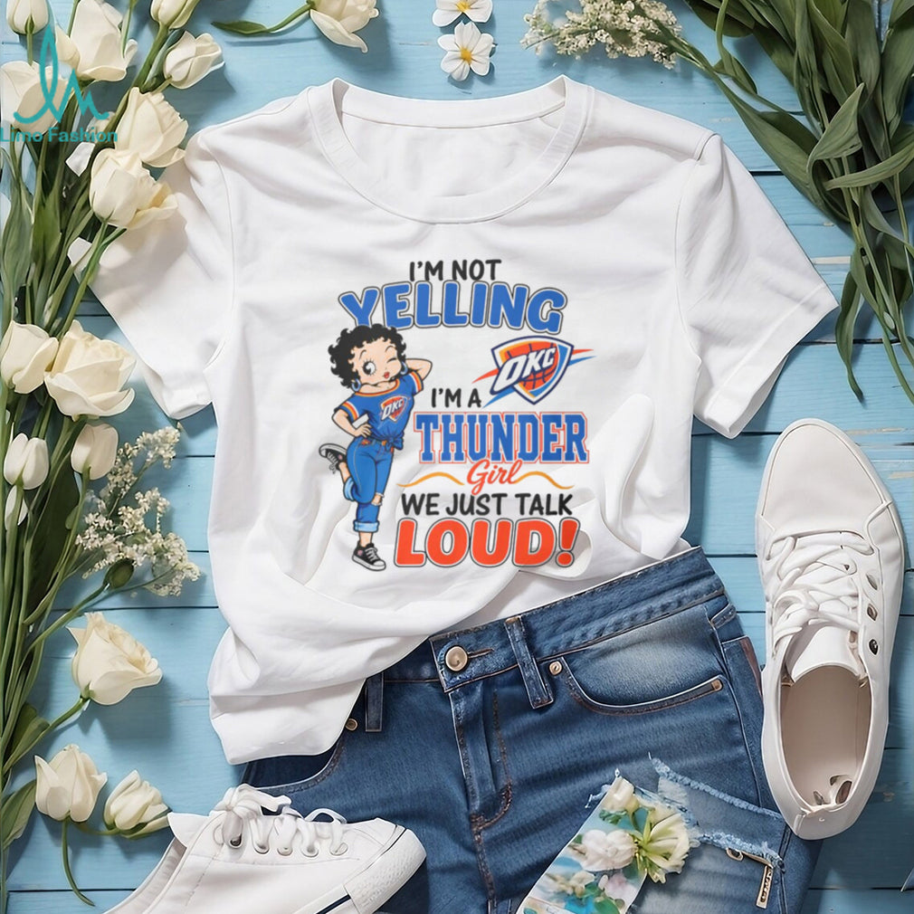 Oklahoma City Thunder Betty Boop Fan Loud Girl Shirt