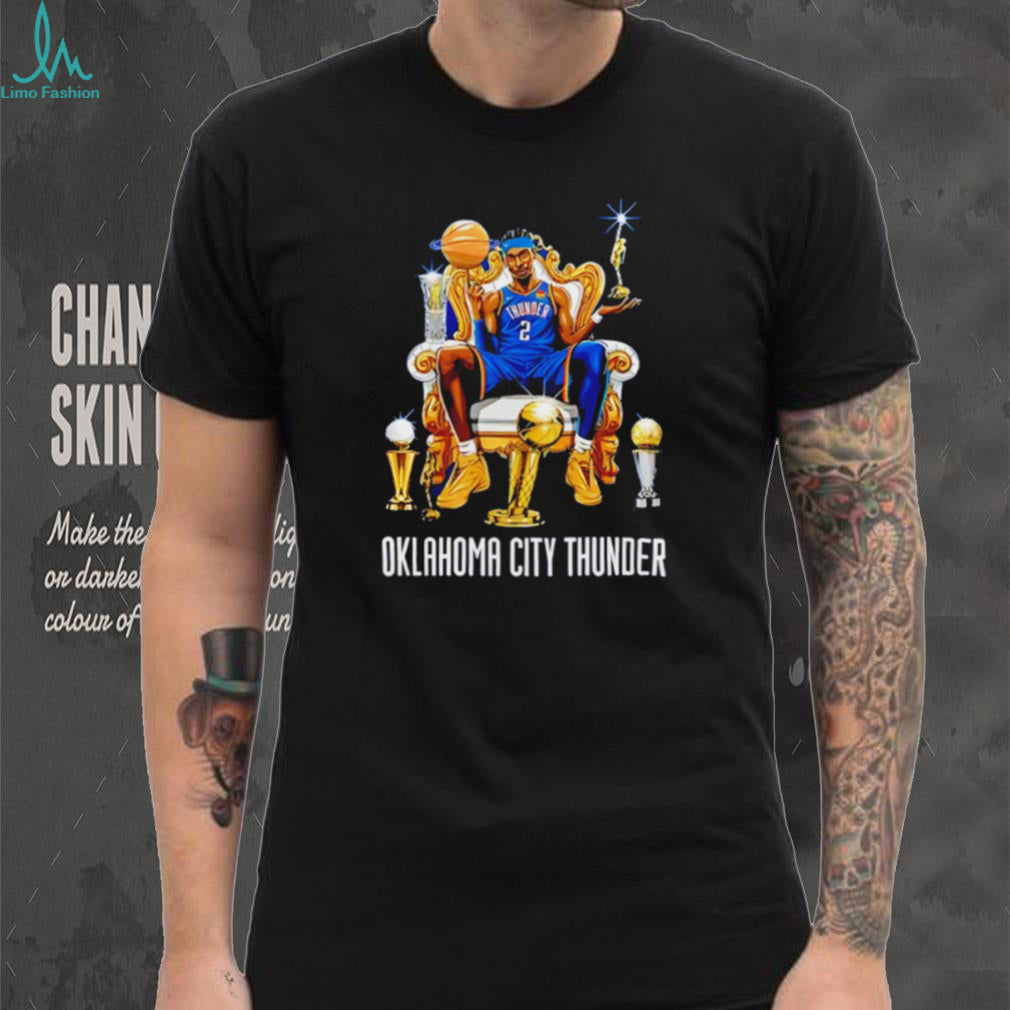 Oklahoma City Thunder Shai Gilgeous Alexander Trophy King T Shirt