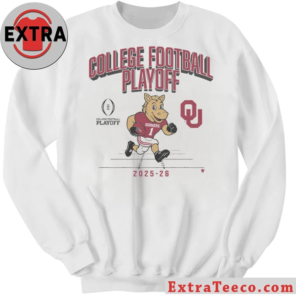 Oklahoma Football 2025 CFP Mascot Shirt Celebrating the Oklahoma Sooners’ qualification for the 2025-26 College Football Playoff (CFP) Tee
