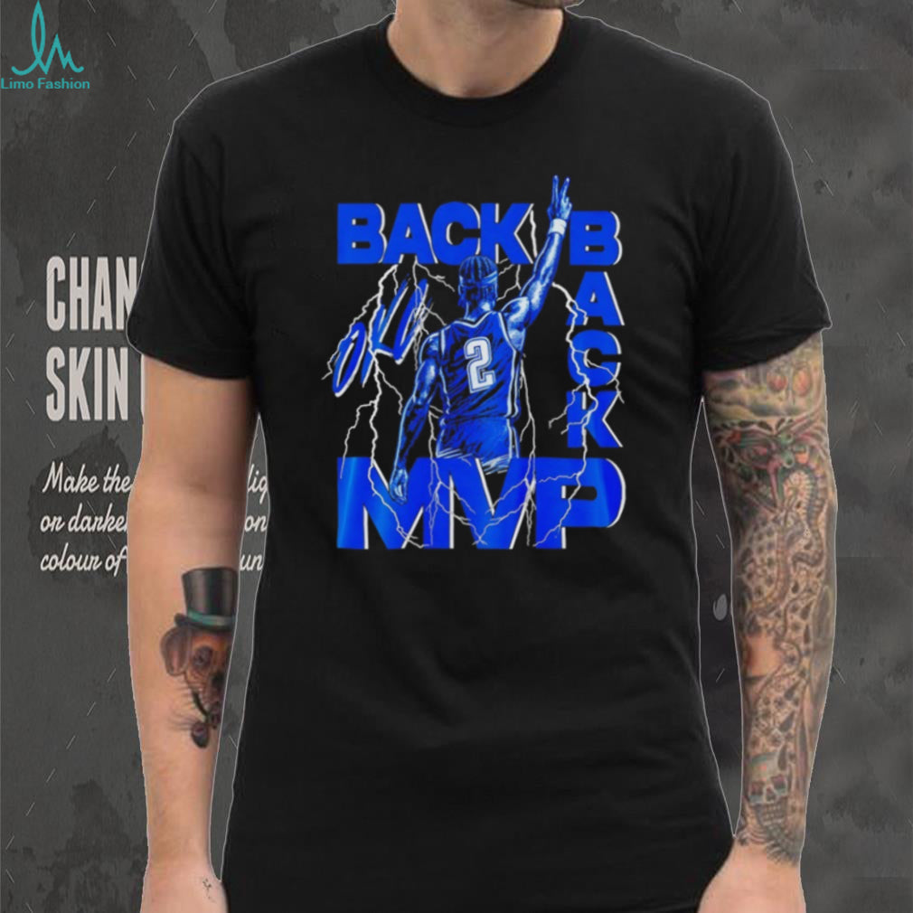 Oklahoma Shai Back To Back MVP Lightning Graphic T Shirt