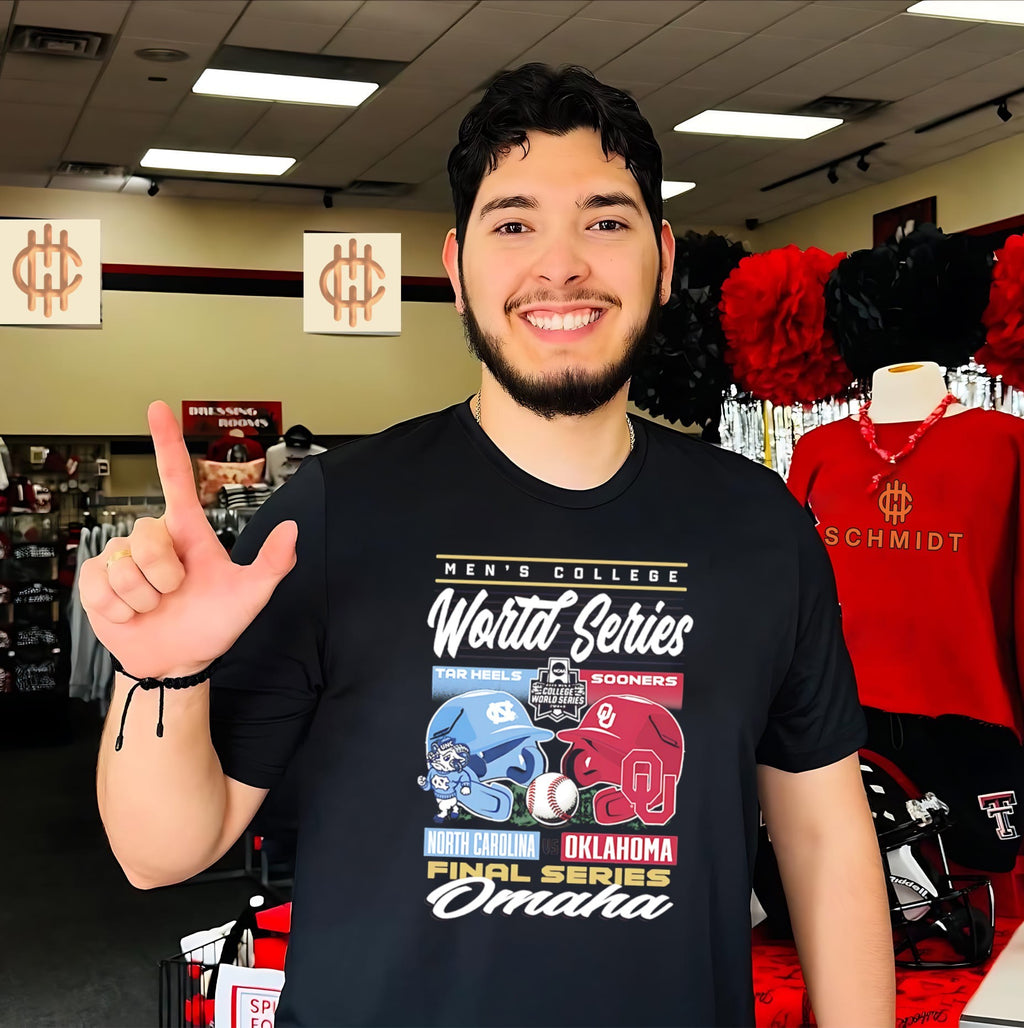 Oklahoma Sooners vs North Carolina Tar Heels CWS 2026 Final Series Matchup shirt