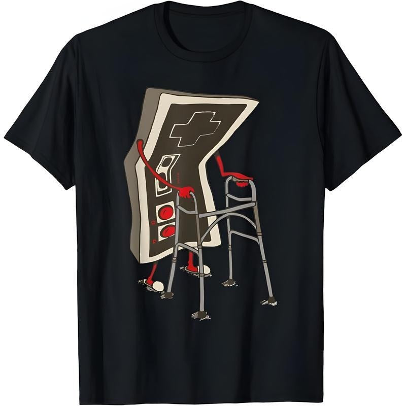 Old Gamer Retro Video Game Old Gamer T-Shirt Graphic Tees, Menswear Graphic Tee, Gift for Women for Men, Y2k, Casual Top...