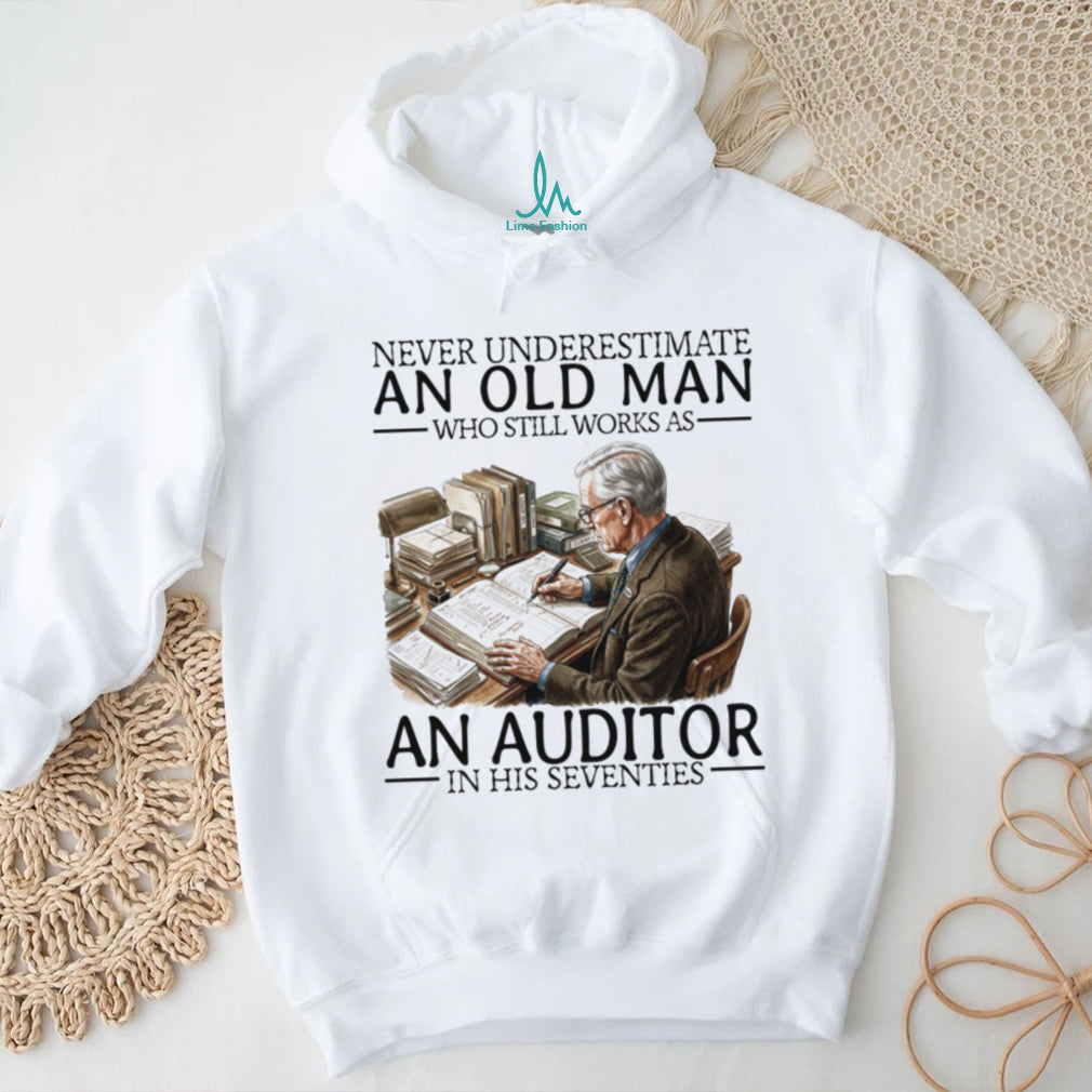 Old Man Auditor Accounting Career Retirement Professional Shirt