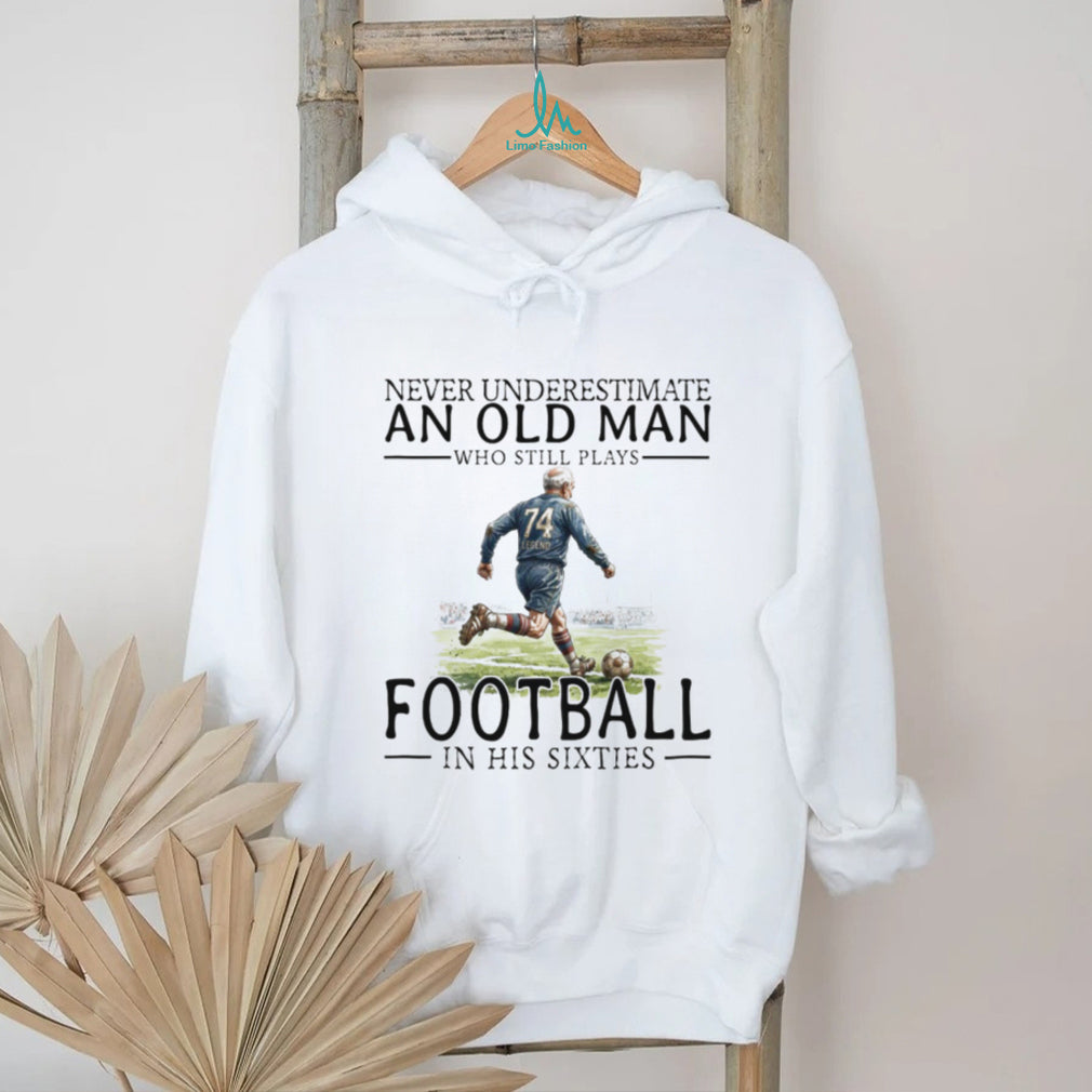 Old Man Soccer Player Legend In His Sixties Football T Shirt
