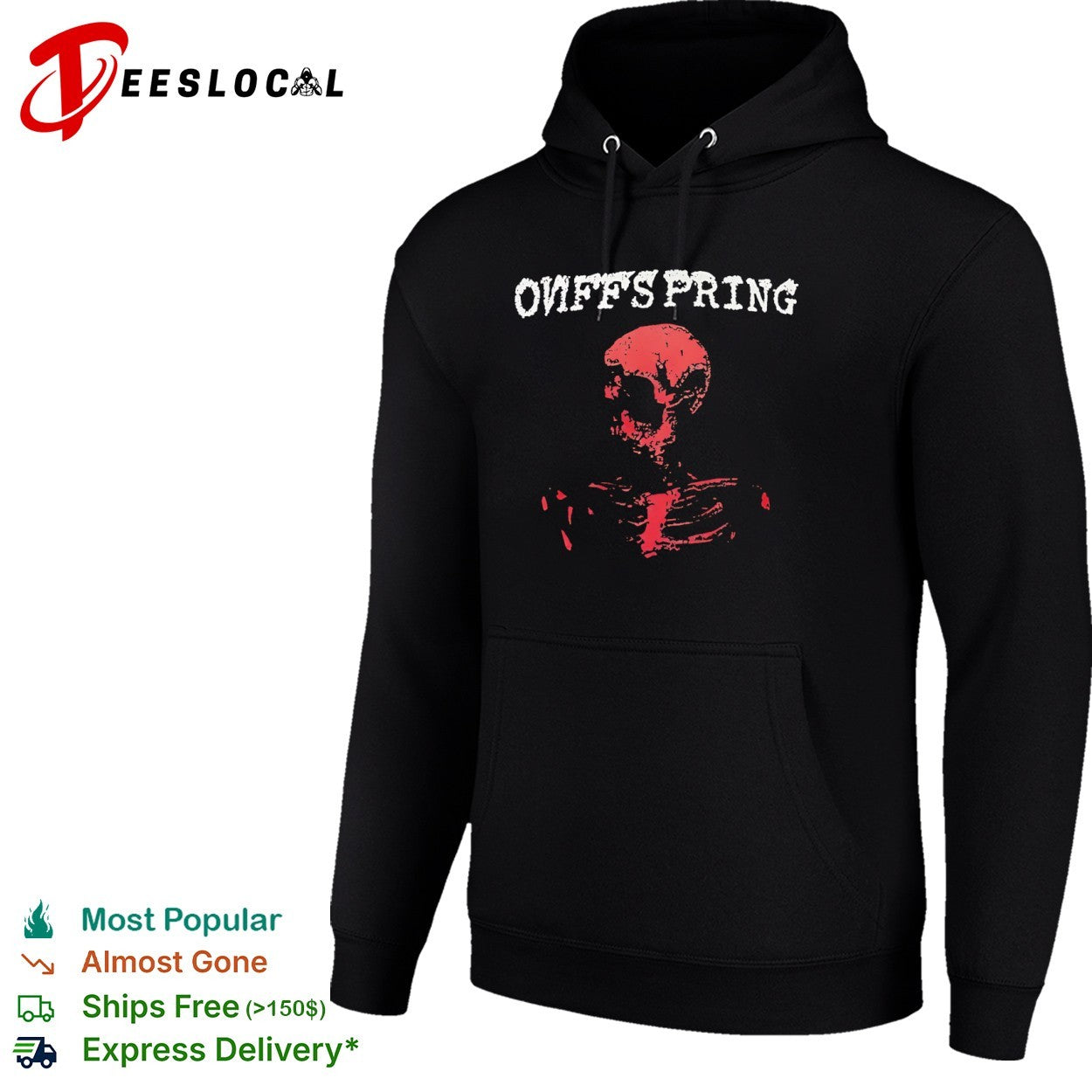 Onffspring Red Skeleton shirt