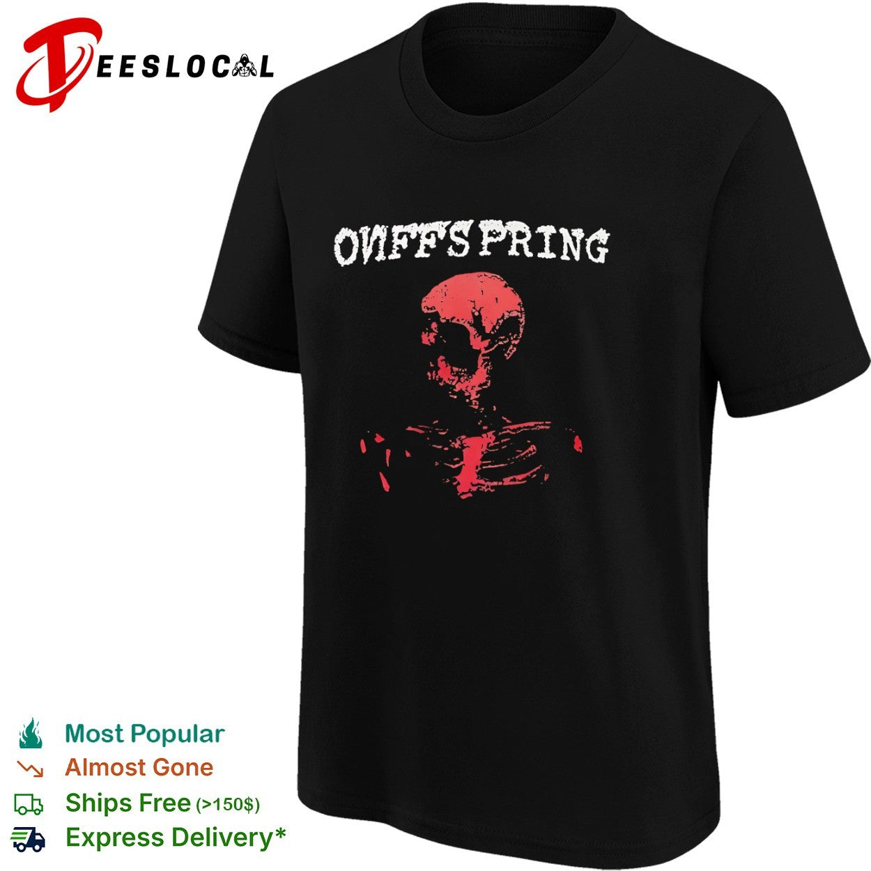 Onffspring Red Skeleton shirt