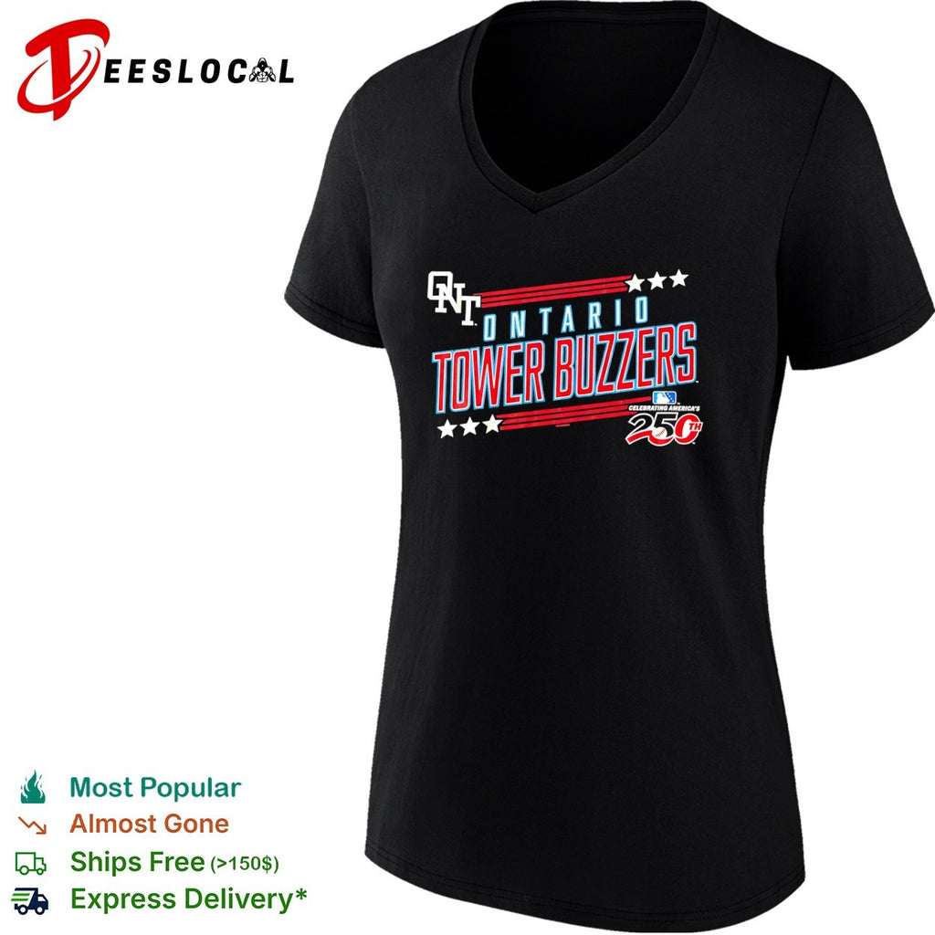 Ontario Tower Buzzers Celebrating Americas 250th MLB shirt