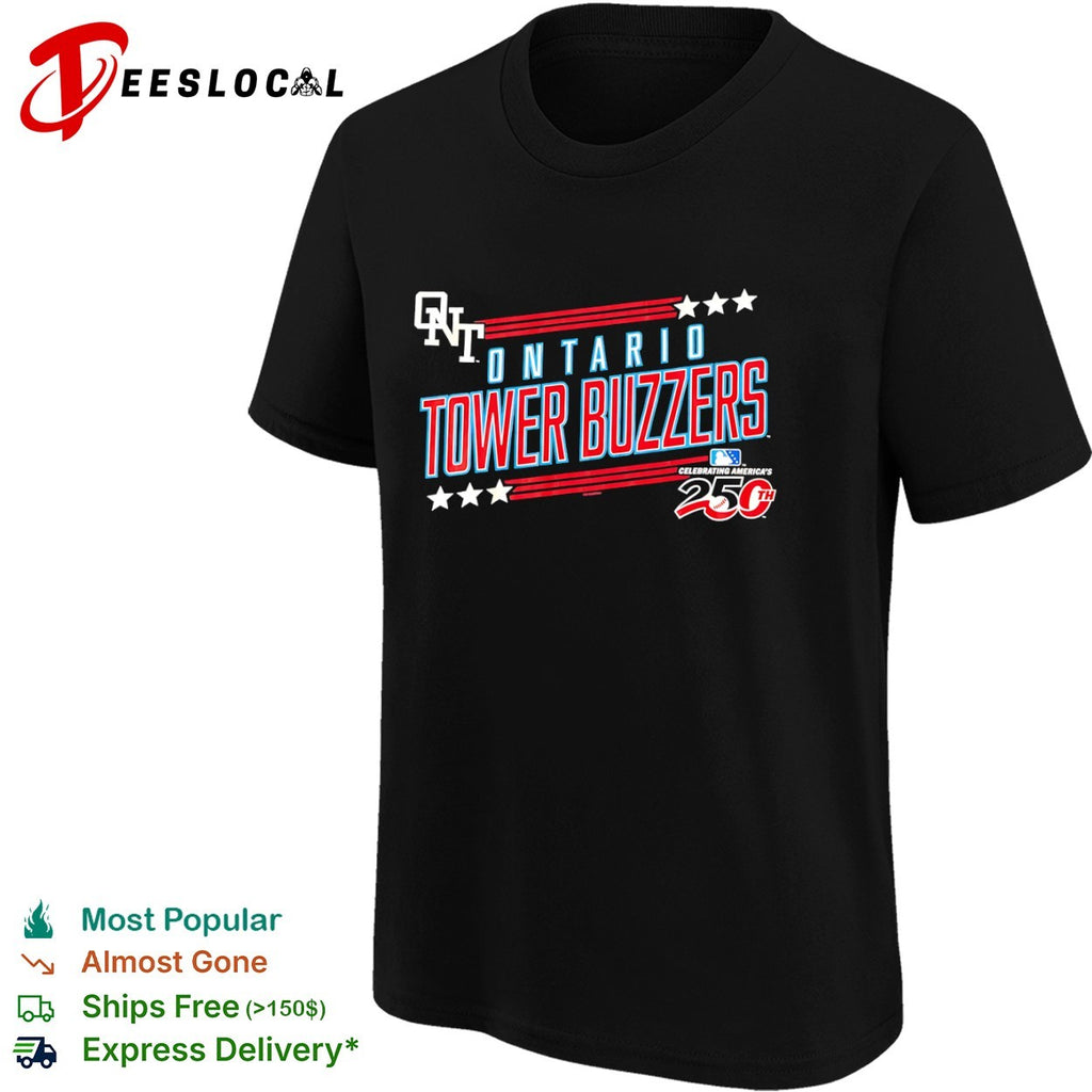 Ontario Tower Buzzers Celebrating Americas 250th MLB shirt