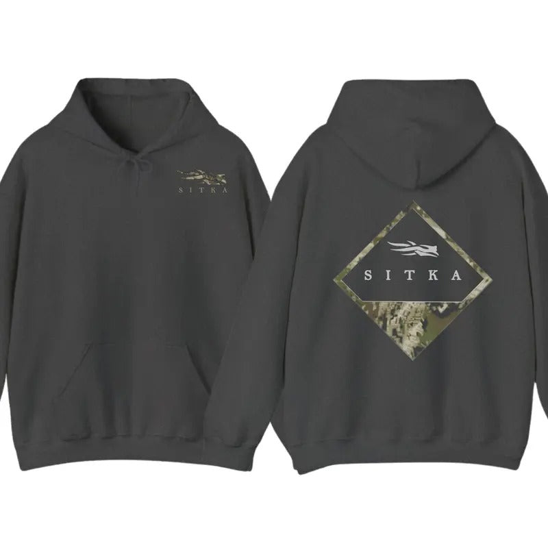 Optifade Badge Camo Sitka Menswear Casual Hoodie Shirt-Unisex Pullover Long Sleeve, Perfect for Hunting Enthusiasts,for...