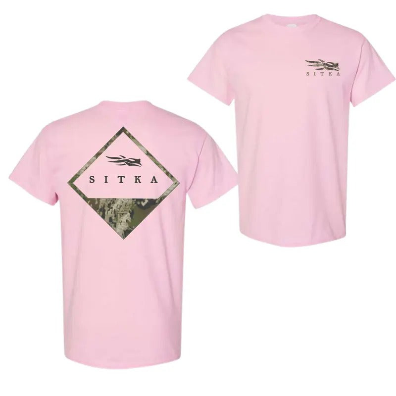 Optifade Badge Camo Sitka Menswear Casual T-Shirt- Perfect for Hunting Enthusiasts,for Men and Women, Menswear Tops...