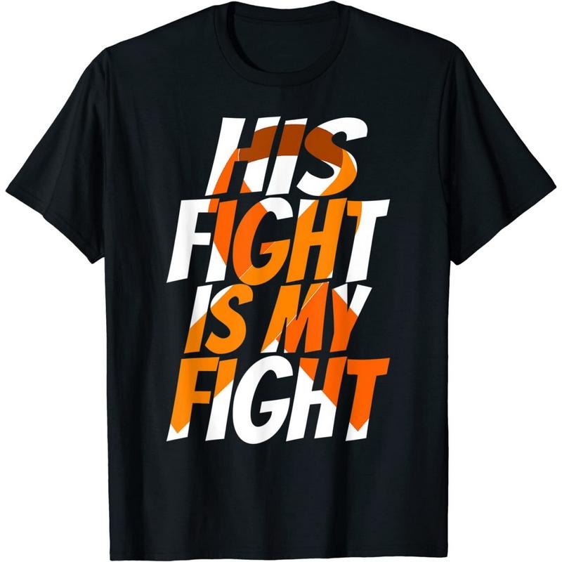 Orange Ribbon Multiple Sclerosis Awareness For Him Unisex T-Shirt Hoodie, Sweatshirt | PodTeesHub.com