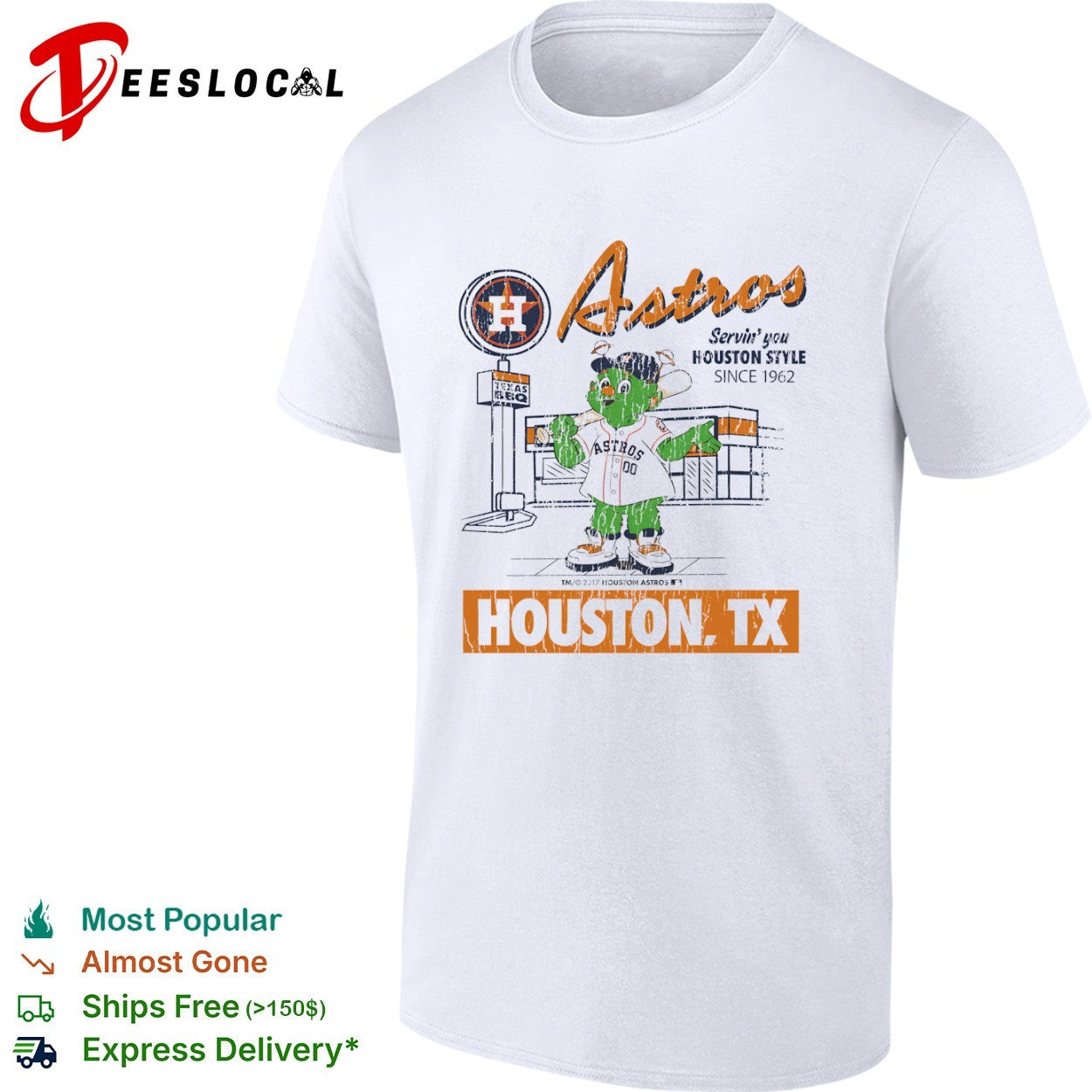 Orbit Houston Astros Servin you Houston Style since 1962 Houston TX shirt