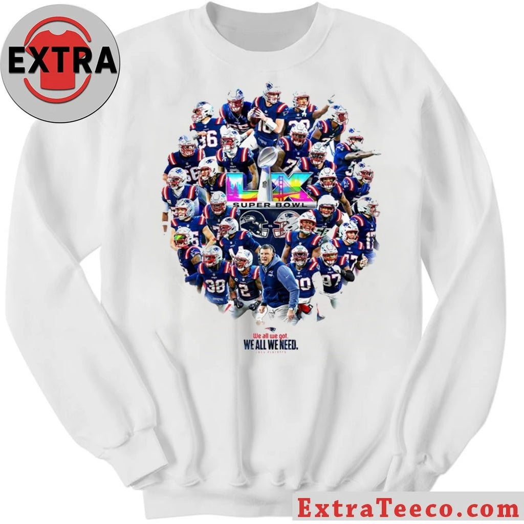 Original 2026 Patriots SB LX We All We Got Logo Shirt
