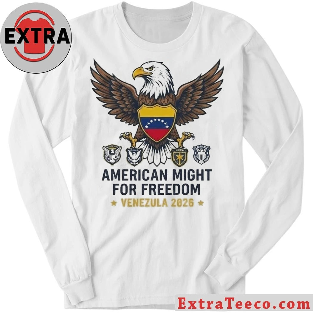 Original American Might for Freedom Venezuela 2026 T-Shirt