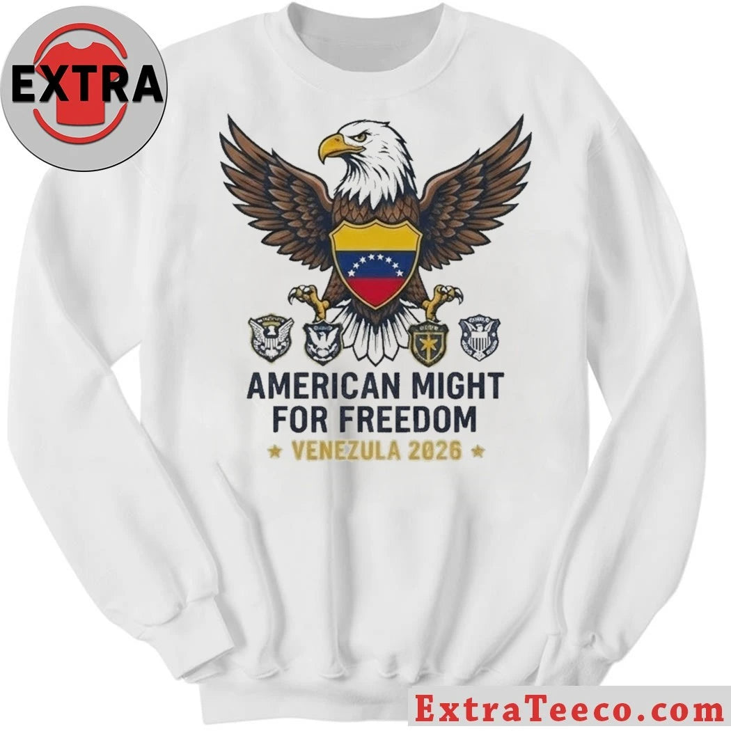 Original American Might for Freedom Venezuela 2026 T-Shirt