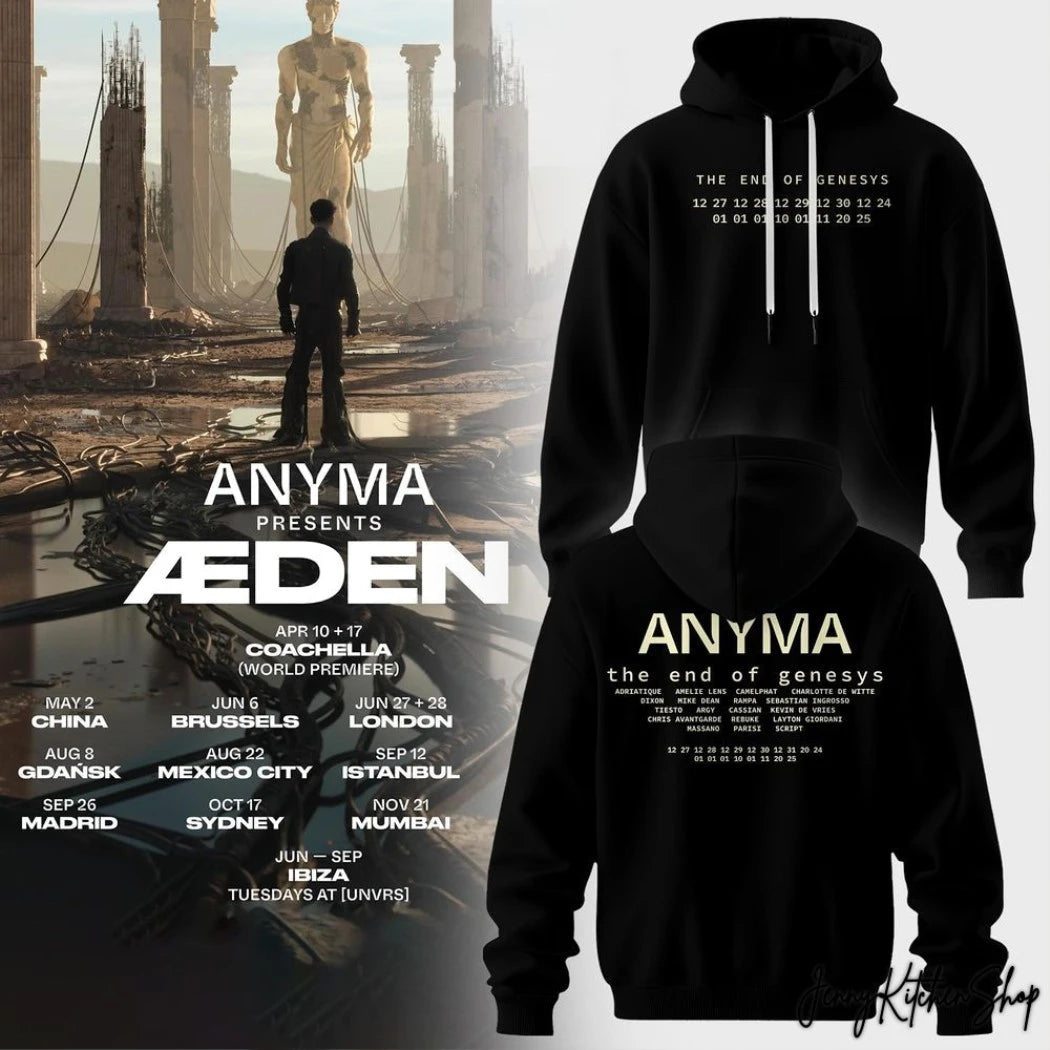 Original Anyma Presents Den Concept 2026 Two Sided T-Shirt