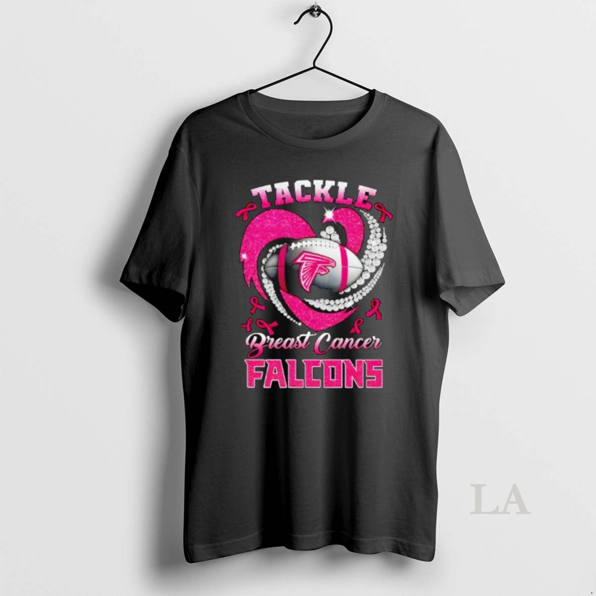 Original Atlanta Falcons Breast Cancer Awareness Tackle Heart