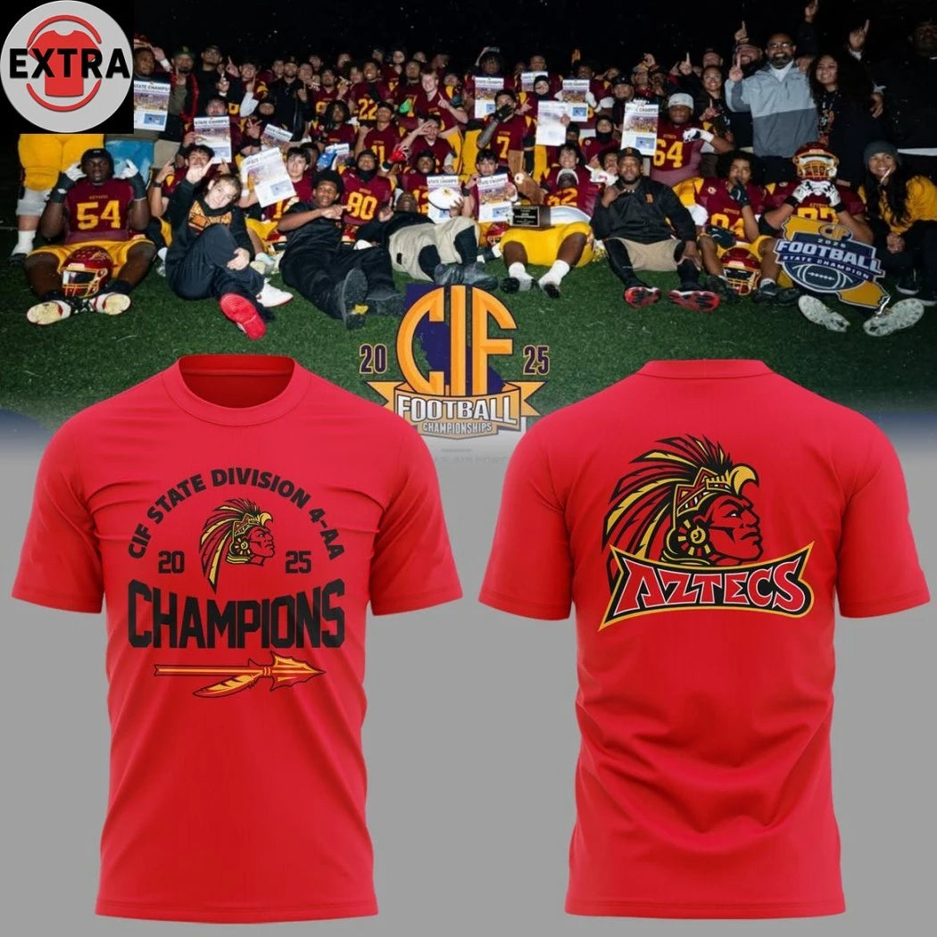 Original Barstow Aztecs CIF State Division Champions 4-AA 2026 Hoodie T-Shirt