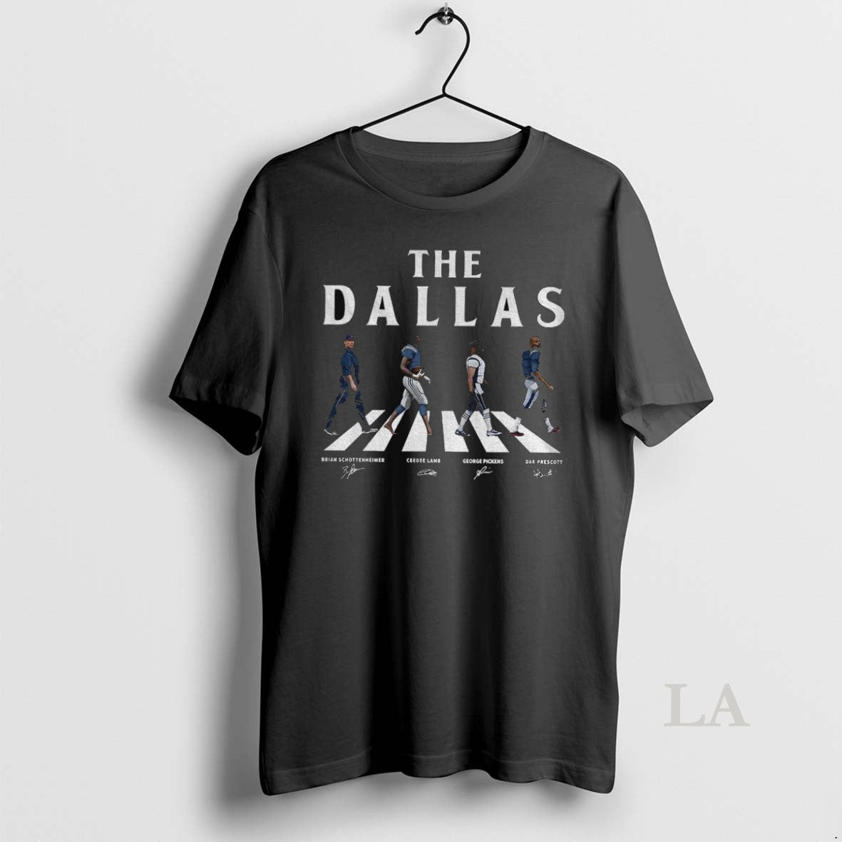 Original Brian Schottenheimer Ceedee Lamb George Pickens And Dak Prescott The Dallas Cowboys Abbey Road