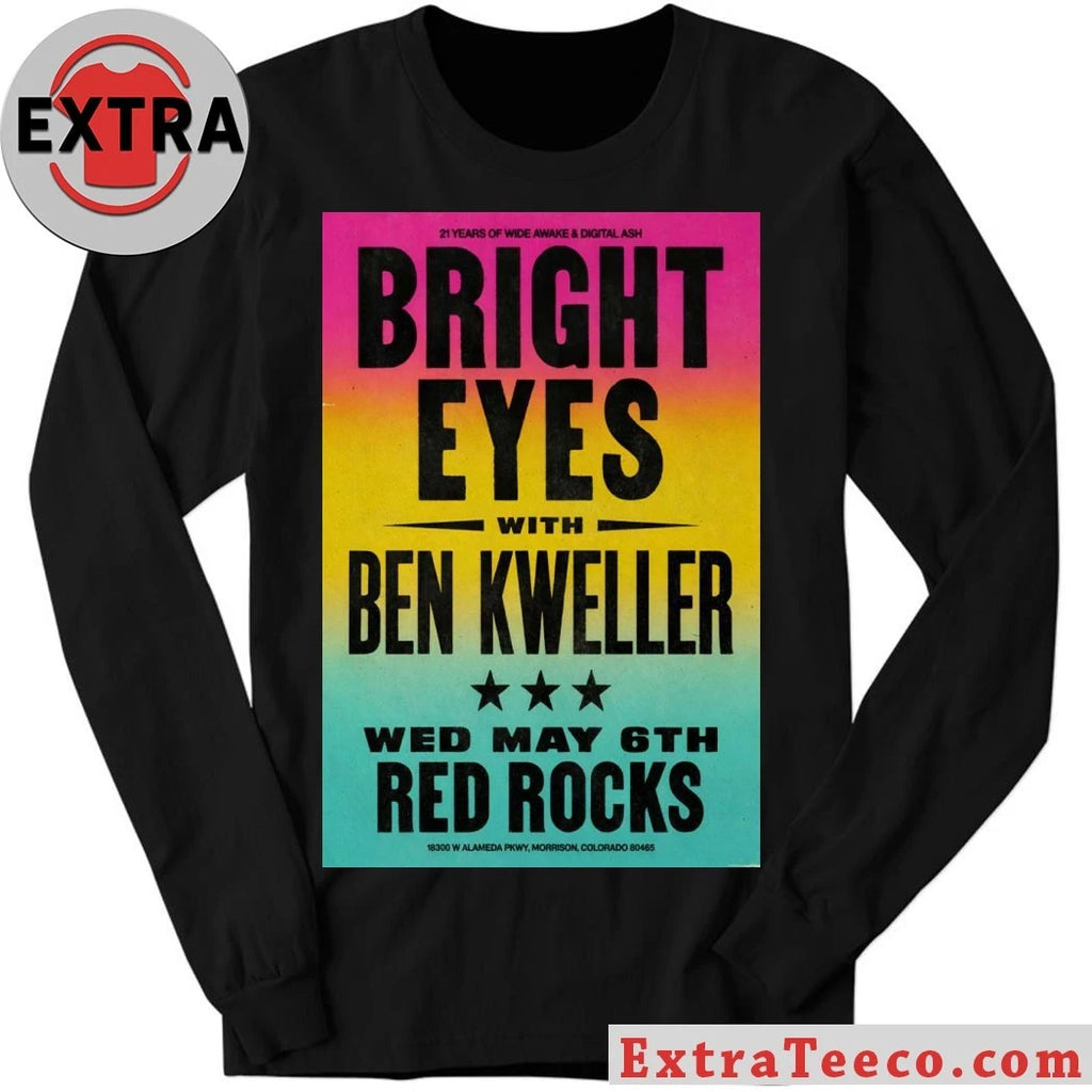 Original Bright Eyes 5 6 2026 Red Rocks in Morrison CO Poster T-Shirt