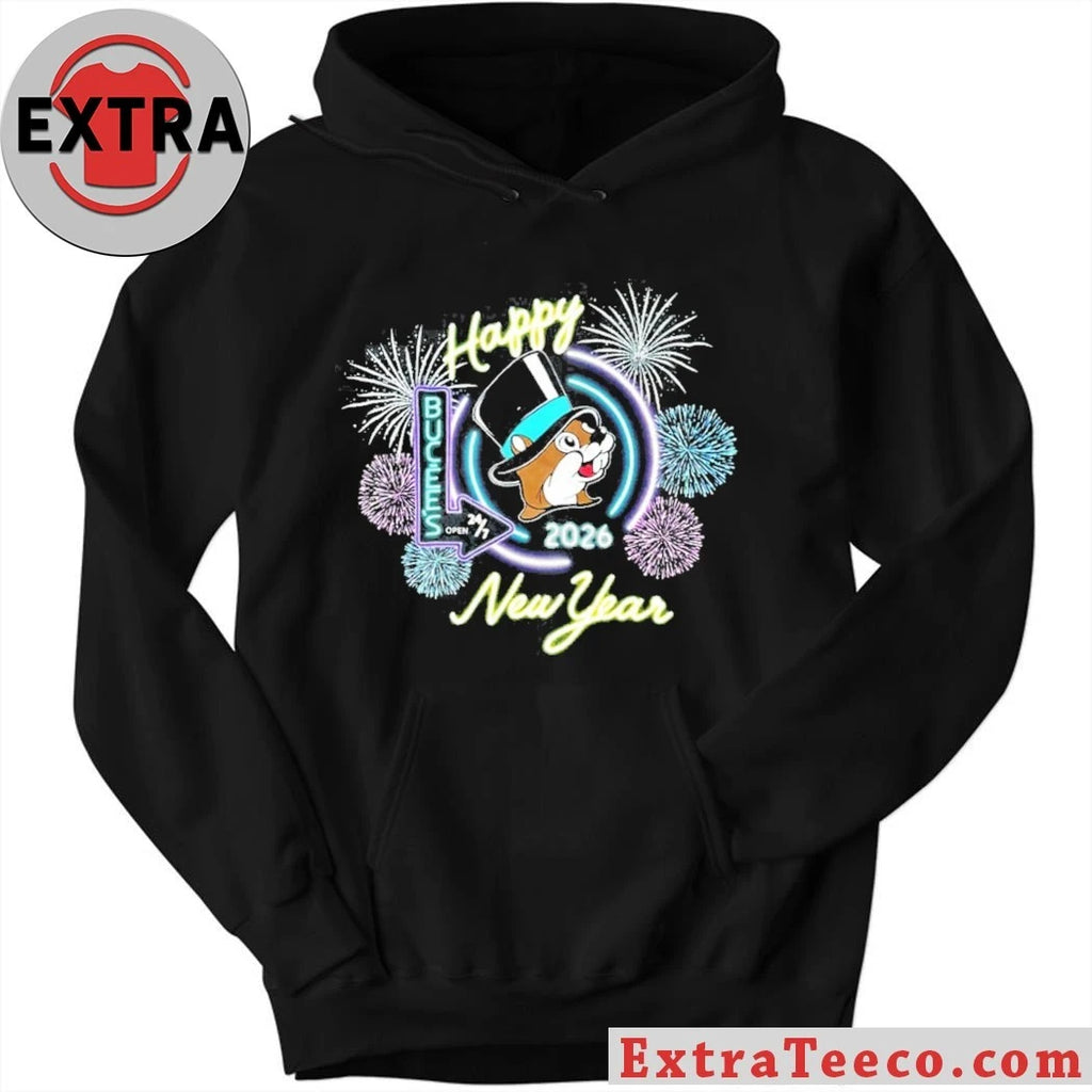 Original Buc-ee’s 2026 New Year Celebration Glow in the Dark Shirt