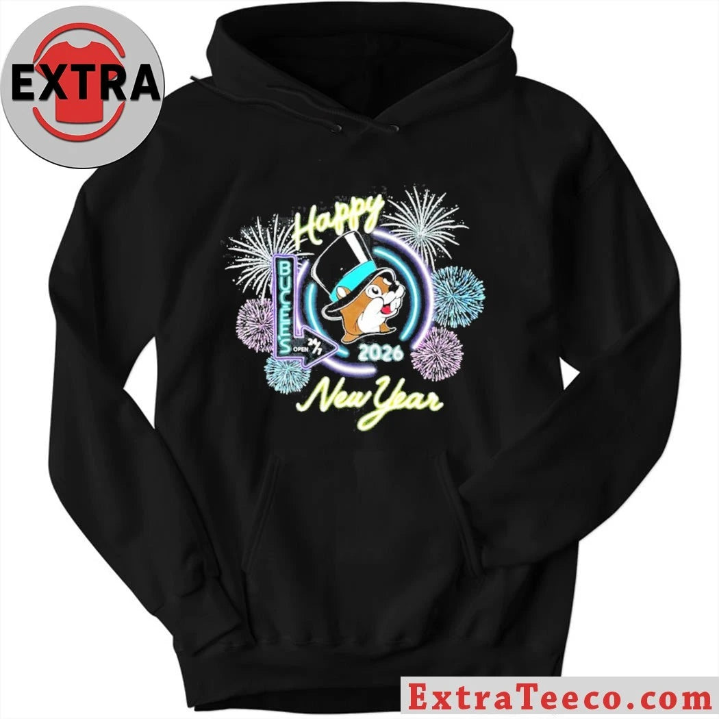 Original Buc-ee’s 2026 New Year Celebration Glow in the Dark Shirt