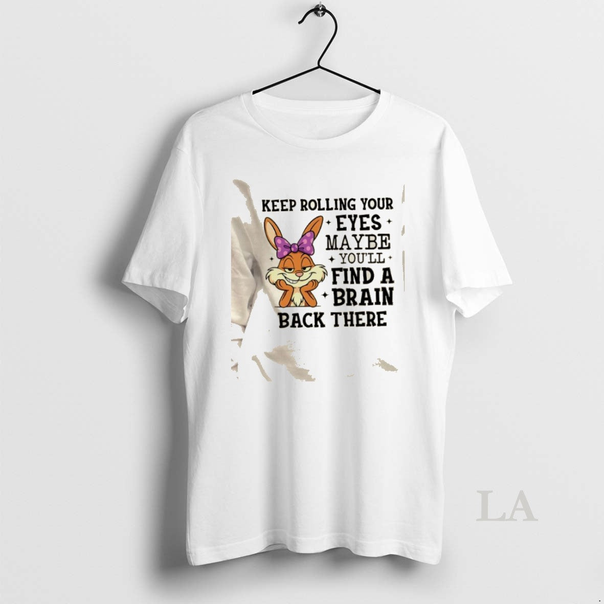 Original Bunny Keep Rolling Your Eyes Maybe Youll Find A Brain Back There T-Shirts, Hoodie, Sweatshirt | PodTeesHub.com