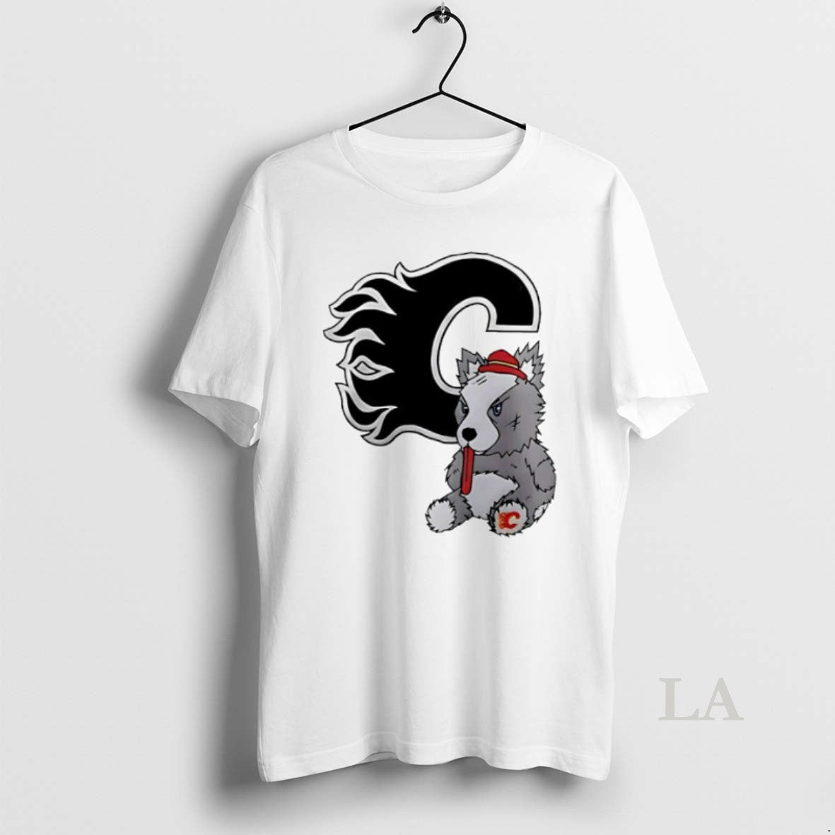 Original Calgary Flames Harvey The Hound Mascot Logo