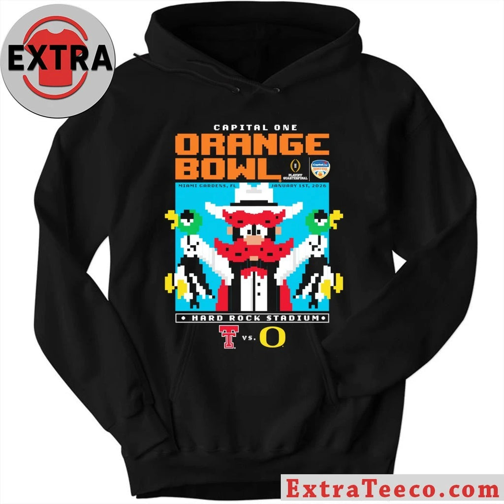 Original Capital One Orange Bowl Texas Tech vs Oregon January 1, 2026 Hard Rock Stadium in Miami Gardens, Florida Shirt