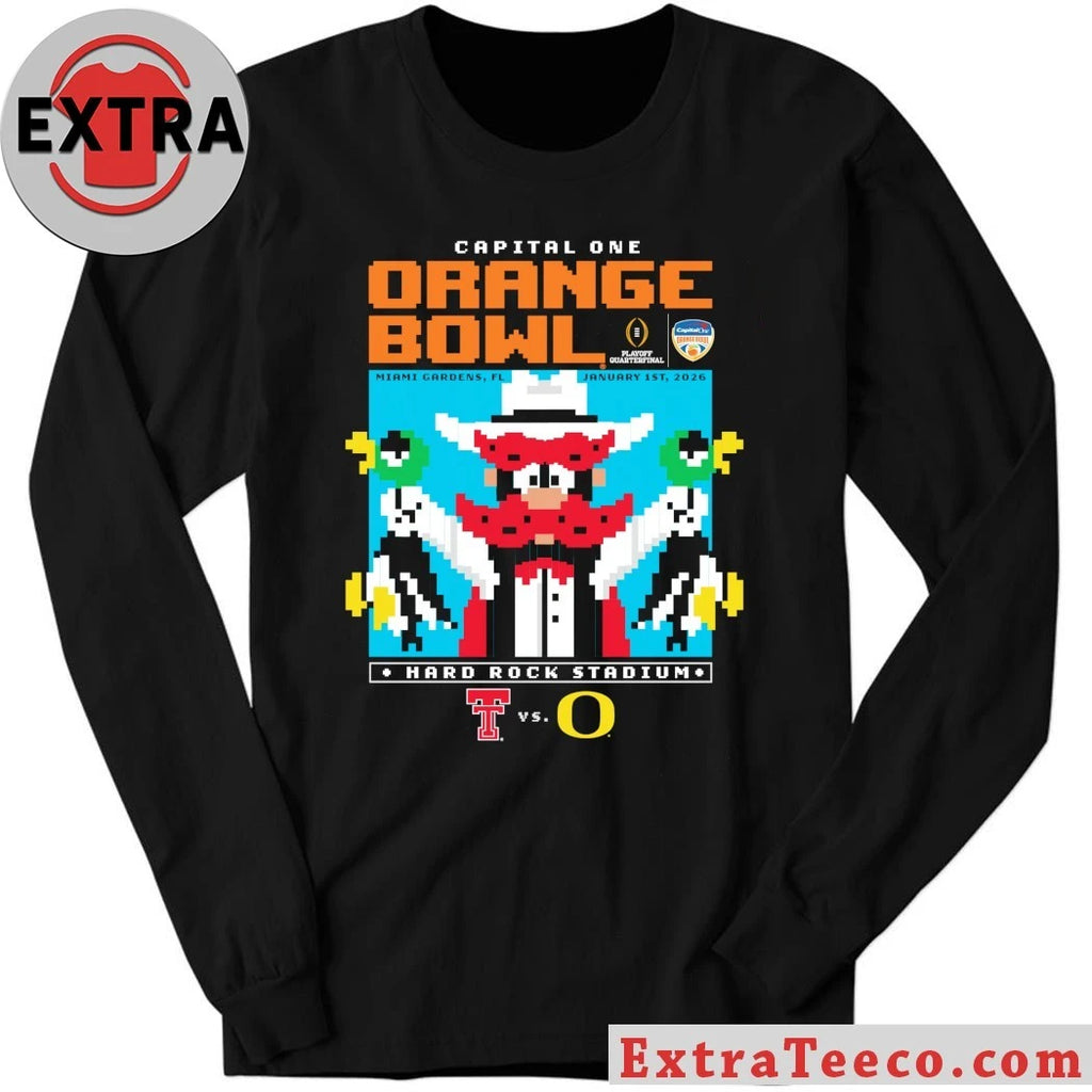 Original Capital One Orange Bowl Texas Tech vs Oregon January 1, 2026 Hard Rock Stadium in Miami Gardens, Florida Shirt