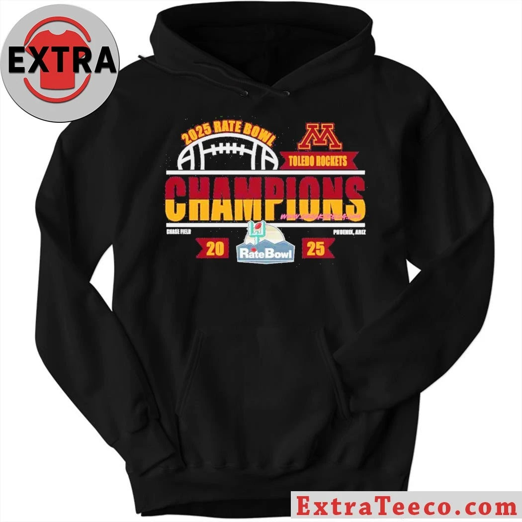 Original Celebrating the Minnesota Golden Gophers’ victory over the Toledo Rockets at the 2025 Rate Bowl Shirt