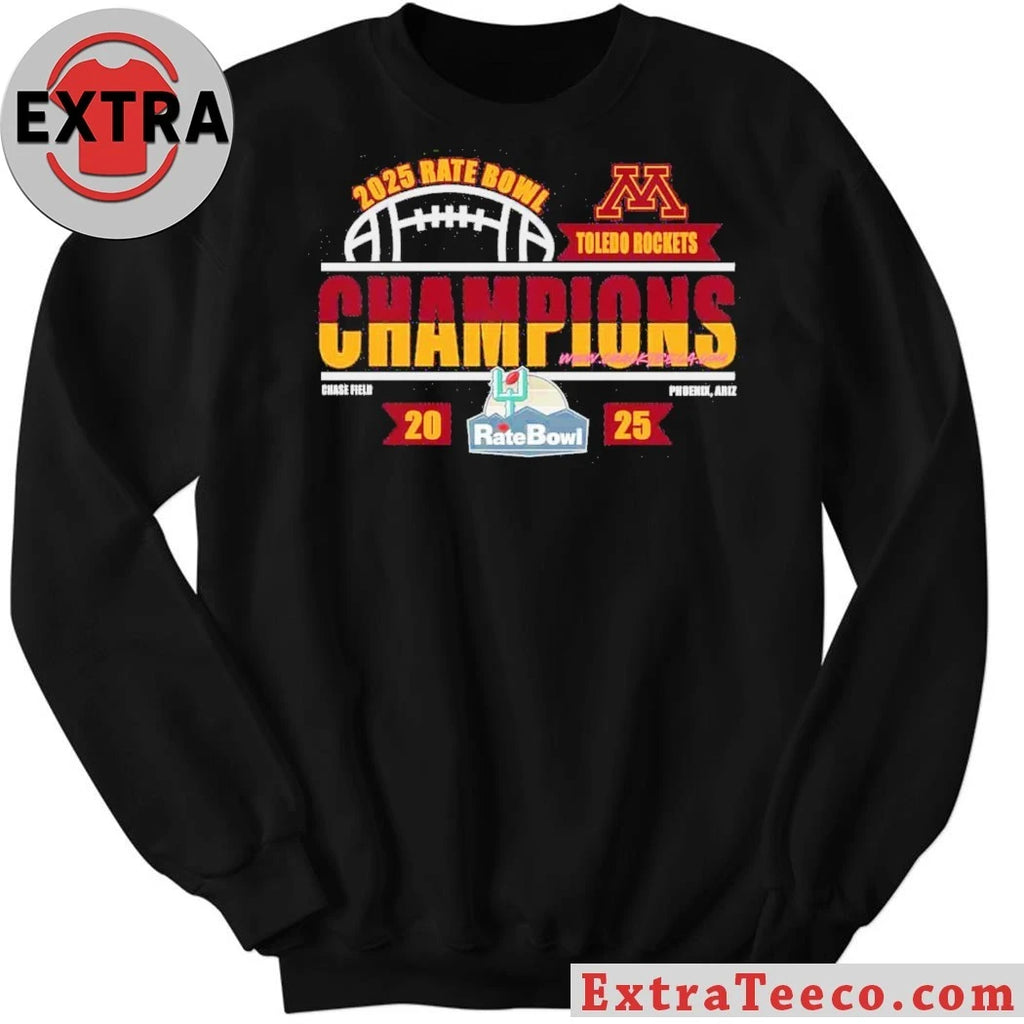 Original Celebrating the Minnesota Golden Gophers’ victory over the Toledo Rockets at the 2025 Rate Bowl Shirt