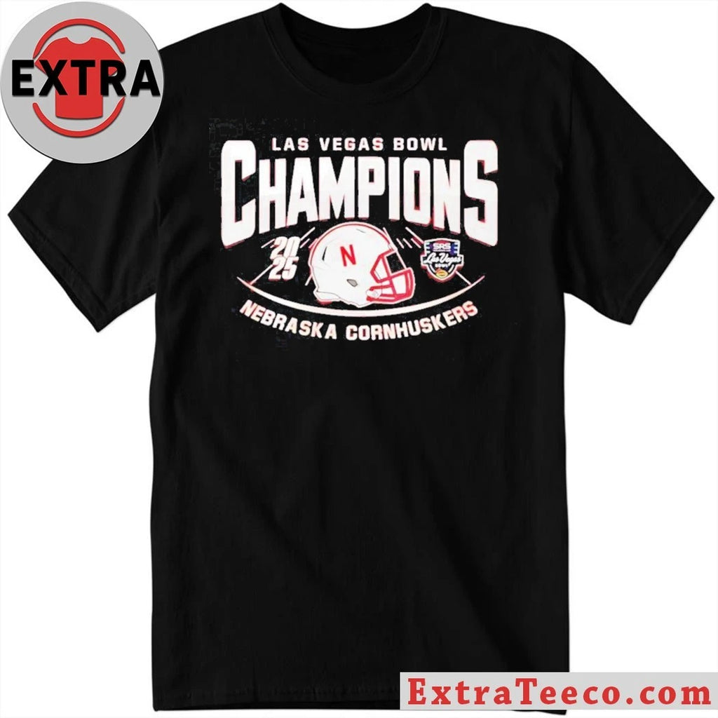 Original Celebrating the Nebraska Cornhuskers’ victory at the 2025 Las Vegas Bowl Logo Shirt